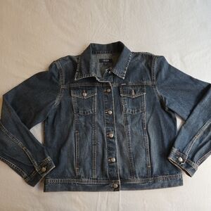 Izod Classic Blue Jean Jacket Trucker Style